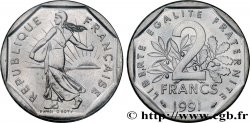 2 francs Semeuse, nickel, Brillant Universel, frappe médaille 1991 Pessac F.272/16