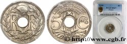 5 centimes Lindauer, petit module 1938 Paris F.122/21 ST67 PCGS