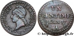 Un centime Dupré, 7 normal 1799 Paris F.100/15
