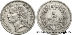 5 francs Lavrillier, aluminium 1950 Beaumont-Le-Roger F.339/21