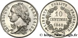 Concours de 10 centimes, essai en étain par Magniadas, premier revers 1848 Paris VG.3143 var.
