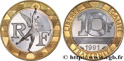 10 francs Génie de la Bastille, BE (Belle Épreuve) 1991 Pessac F.375/6 var. FDC 