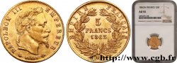 5 francs or Napoléon III, tête laurée 1863 Paris F.502/3