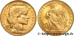 20 francs or Coq, Liberté Égalité Fraternité 1907 Paris F.535/1 SUP 