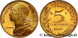 5 centimes Marianne, BE (Belle Épreuve) 2001 Pessac F.125/45 var.