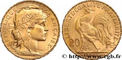 20 francs or Coq, Liberté Égalité Fraternité 1914 Paris F.535/8 AU 