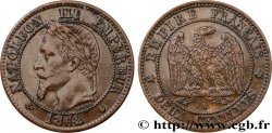 Deux centimes Napoléon III, tête laurée 1862 Paris F.108A/4