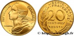 20 centimes Marianne, BE (Belle Épreuve) 2001 Pessac F.156/46 var.