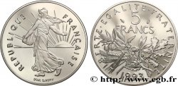 5 francs Semeuse, nickel, Belle Épreuve 1993 Pessac F.341/27 var.