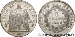 5 francs Union et Force, Union desserré, seulement gland extérieur 1797 Paris F.295/3