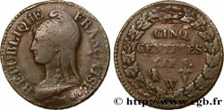Cinq centimes Dupré, grand module 1797 Lille F.115/31