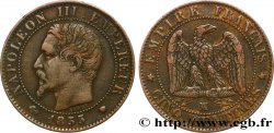 Cinq centimes Napoléon III, tête nue 1855 Marseille F.116/27