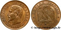 Cinq centimes Napoléon III, tête nue 1856 Paris F.116/30