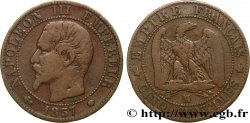 Cinq centimes Napoléon III, tête nue 1857 Marseille F.116/42