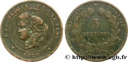 5 centimes Cérès 1877 Paris F.118/15