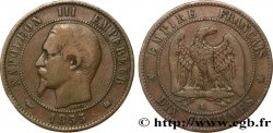 Dix centimes Napoléon III, tête nue 1855 Bordeaux F.133/27