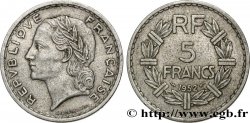 5 francs Lavrillier, aluminium 1952  F.339/22