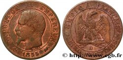 Cinq centimes Napoléon III, tête nue 1855 Lyon F.116/23