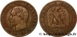 Cinq centimes Napoléon III, tête nue 1855 Bordeaux F.116/25