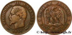 Cinq centimes Napoléon III, tête nue 1857 Lyon F.116/40