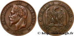 Cinq centimes Napoléon III, tête laurée 1861 Paris F.117/4