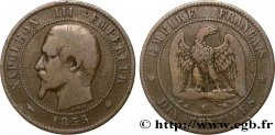 Dix centimes Napoléon III, tête nue 1855 Bordeaux F.133/27