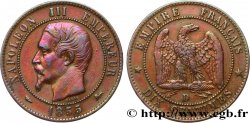 Dix centimes Napoléon III, tête nue 1855 Lyon F.133/25