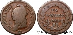 Un décime Dupré, grand module 1800 Strasbourg F.129/62