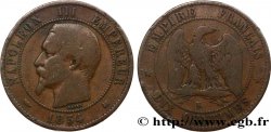 Dix centimes Napoléon III, tête nue 1854 Bordeaux F.133/16