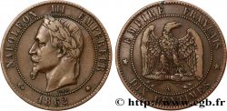 Dix centimes Napoléon III, tête laurée 1862 Paris F.134/7