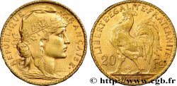 20 francs or Coq, Dieu protège la France 1905 Paris F.534/10