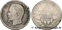50 centimes Napoléon III, tête nue 1856 Lyon F.187/7