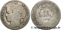 50 centimes Cérès, IIIe République 1872 Bordeaux F.189/4