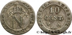10 cent. à l N couronnée, frappe médaille 1808 Paris F.130/2