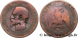 Dix centimes Napoléon III, tête nue 1855 Bordeaux F.133/27