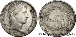 5 francs Napoléon empereur, République française 1808 Rouen F.306/3