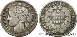 2 francs Cérès, avec légende 1871 Bordeaux F.265/7