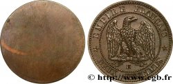 Épreuve uniface revers de Deux centimes Napoléon III, tête laurée 1861  F.108A/-