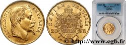 20 francs or Napoléon III, tête laurée, petit BB 1869 Strasbourg F.532/21