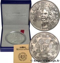 Belle Épreuve 6,55957 francs - La parité 2001 Paris F.1250 5 MS 