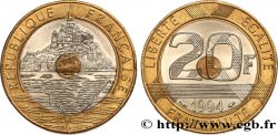 20 francs Mont Saint-Michel, différent dauphin 1994 Pessac F.403/9