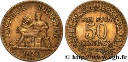 50 centimes Chambres de Commerce 1922 Paris F.191/4 TTB50 