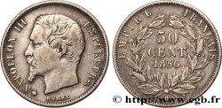 50 centimes Napoléon III, tête nue 1856 Strasbourg F.187/6