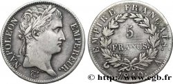 5 francs Napoléon Empereur, Empire français 1810 Paris F.307/14