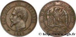 Dix centimes Napoléon III, tête nue 1855 Lille F.133/33