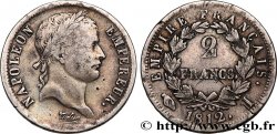 2 francs Napoléon Ier tête laurée, Empire français 1812 Limoges F.255/43