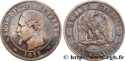 Deux centimes Napoléon III, tête nue 1855 Rouen F.107/22