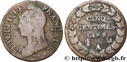 Cinq centimes Dupré, grand module 1800 Paris F.115/99