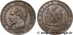Cinq centimes Napoléon III, tête nue 1855 Lille F.116/29