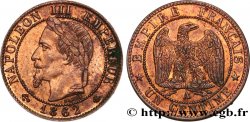 Un centime Napoléon III, tête laurée 1862 Paris F.103/4